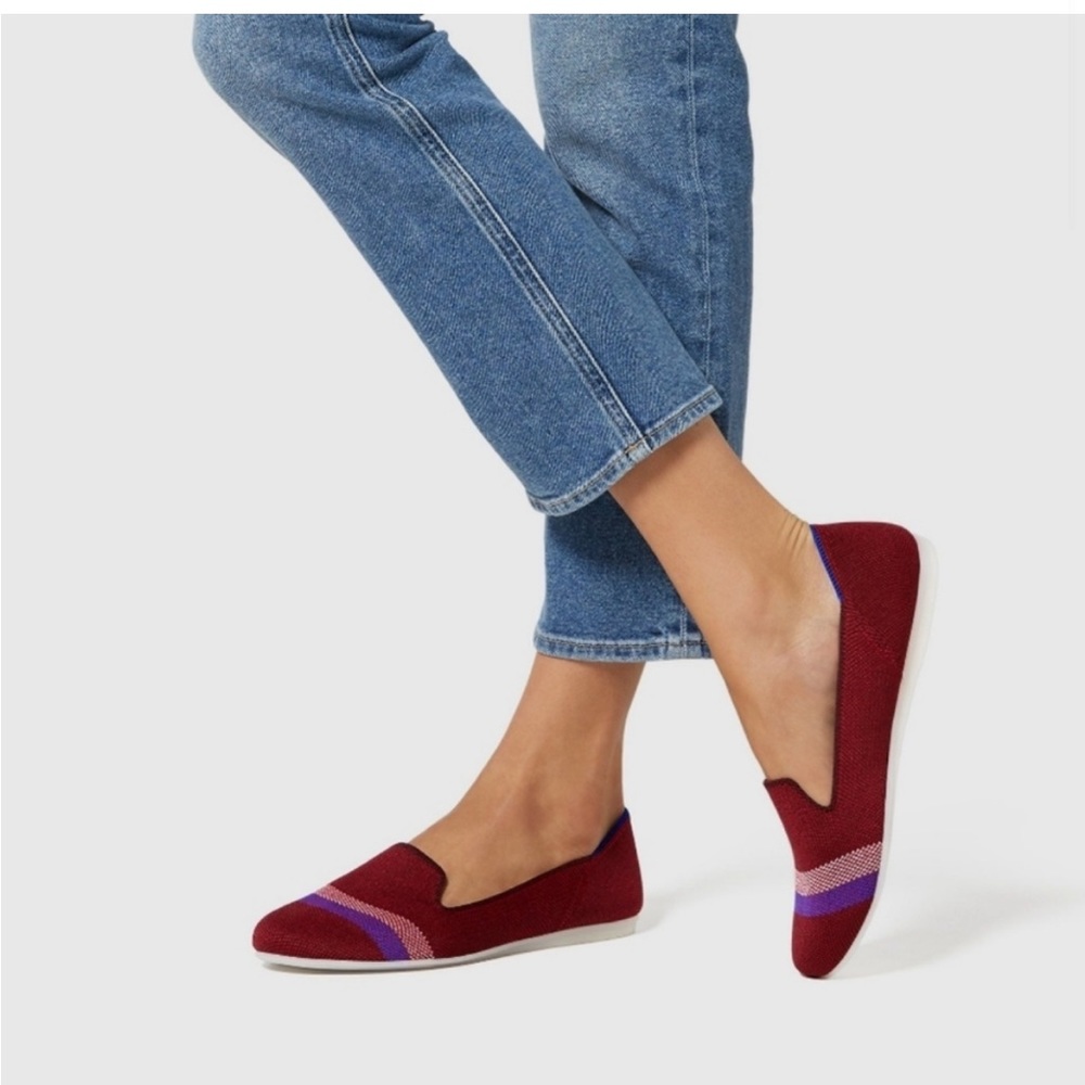ROTHY'S Garnet Reflective Stripe Loafer, Archived!